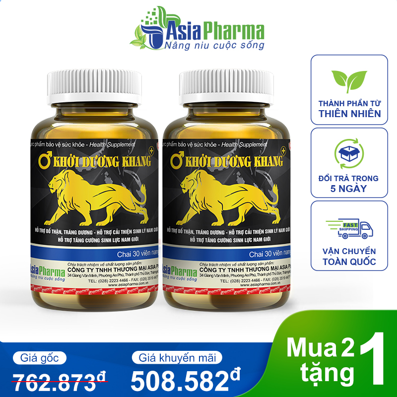 Mua 2 tặng 1- Khởi Dương Khang – Hộp 30 viên